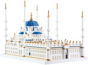 KLMEi Micro Mini Blocks Blue Mosque Model Building Set 6850 Pieces Mini Bricks Toy - 06
