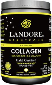 LANDORE Premium Halal Bovine Collagen Peptides Powder